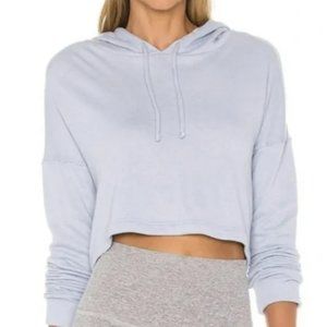 Beyond Yoga Baby Blue Terry Crop Hoodie  XS